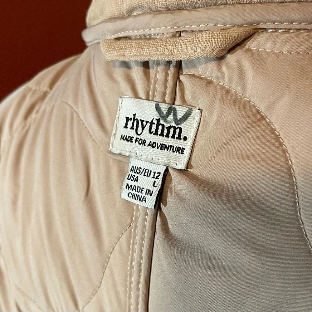 Rhythm Women’s‎ Quilted Lagenlook Snap Closure Oversized Huckberry Jacket
